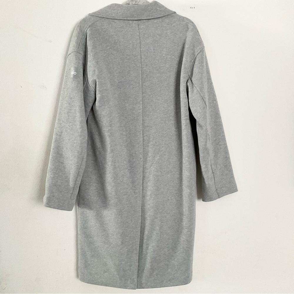 Alo Yoga VIP Blazer Trench Athletic Heather Grey S - Picture 9 of 9